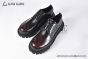 Dolce & Gabbana Hi-trekking Brushed Brown/Black Calfskin Derby Shoes