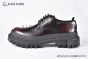 Dolce & Gabbana Hi-trekking Brushed Brown/Black Calfskin Derby Shoes