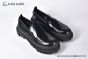 Dolce & Gabbana City Trek Brushed Black Calfskin Loafers  