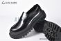 Dolce & Gabbana City Trek Brushed Black Calfskin Loafers  