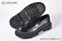 Dolce & Gabbana City Trek Brushed Black Calfskin Loafers  