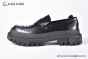 Dolce & Gabbana City Trek Brushed Black Calfskin Loafers  