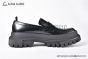 Dolce & Gabbana City Trek Brushed Black Calfskin Loafers  
