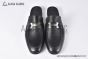 Hermes Go mule Black Calfskin Slides