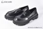 Dolce & Gabbana Hi-trekking Brushed Black Calfskin Loafers 