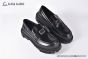 Dolce & Gabbana Hi-trekking Brushed Black Calfskin Loafers 