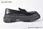 Dolce & Gabbana Hi-trekking Brushed Black Calfskin Loafers 