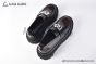 Dolce & Gabbana Hi-trekking Brushed Brown/Black Calfskin Loafers with DG logo