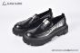 Dolce & Gabbana Hi-trekking Brushed Black Calfskin Loafers with the logo tag