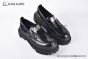 Dolce & Gabbana Hi-trekking Brushed Black Calfskin Loafers with the logo tag