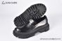 Dolce & Gabbana Hi-trekking Brushed Black Calfskin Loafers with the logo tag