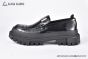 Dolce & Gabbana Hi-trekking Brushed Black Calfskin Loafers with the logo tag