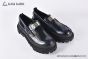 Dolce & Gabbana Hi-trekking Brushed Blue/Black Calfskin Loafers with the logo tag
