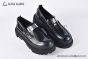 Dolce & Gabbana Hi-trekking Brushed Blue/Black Calfskin Loafers with the logo tag