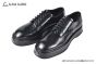 Dolce & Gabbana Michelangelo Brushed Black Calfskin Derby shoes with DG logo