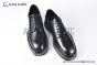 Dolce & Gabbana Michelangelo Brushed Black Calfskin Derby shoes with DG logo