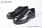 Dolce & Gabbana Michelangelo Brushed Black Calfskin Derby shoes with DG logo