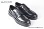 Dolce & Gabbana Michelangelo Brushed Black Calfskin Derby shoes with DG logo