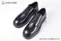 Dolce & Gabbana Michelangelo Brushed Black Calfskin Derby shoes with DG logo