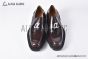 Christian Louboutin Varsimoc Brown/Black Calfskin Loafers