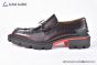 Christian Louboutin Varsimoc Brown/Black Calfskin Loafers