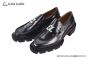 Christian Louboutin Varsimoc Black Calfskin Loafers with CL logo