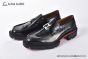 Christian Louboutin Varsimoc Black Calfskin Loafers with CL logo