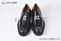 Christian Louboutin Varsimoc Black Calfskin Loafers with CL logo
