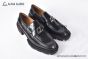 Christian Louboutin Varsimoc Black Calfskin Loafers with CL logo