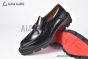 Christian Louboutin Varsimoc Black Calfskin Loafers with CL logo
