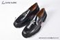 Christian Louboutin Varsimoc Black Calfskin Loafers with CL logo