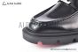 Christian Louboutin Varsimoc Black Calfskin Loafers with CL logo