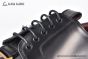 Dolce & Gabbana Altavilla Polished Black Calfskin Derby shoes with the logo tag