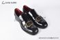 Dolce & Gabbana Altavilla Polished Black Calfskin Loafers with the logo tag
