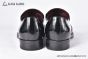 Dolce & Gabbana Altavilla Polished Black Calfskin Loafers with the logo tag