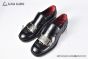 Dolce & Gabbana Altavilla Polished Black Calfskin Loafers with the logo tag