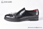 Dolce & Gabbana Altavilla Polished Black Calfskin Loafers with the logo tag