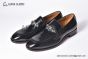 Christian Louboutin EquiswingBrushed Black Calf Leather Loafers