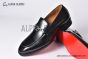 Christian Louboutin EquiswingBrushed Black Calf Leather Loafers