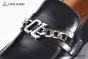 Christian Louboutin EquiswingBrushed Black Calf Leather Loafers