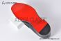Christian Louboutin Chambelimoc Black/Blue Calf Leather and Piercing Loafers
