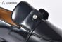 Christian Louboutin Chambelimoc Black/Blue Calf Leather and Piercing Loafers