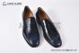 Christian Louboutin Penny Black/Blue Calf Leather Loafers