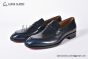 Christian Louboutin Penny Black/Blue Calf Leather Loafers