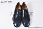 Christian Louboutin Penny Black/Blue Calf Leather Loafers