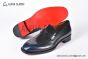 Christian Louboutin Penny Black/Blue Calf Leather Loafers