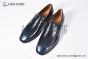 Christian Louboutin Penny Black/Blue Calf Leather Loafers