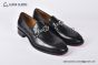 Christian Louboutin EquiswingBrushed Matte Black Calf Leather Loafers