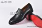 Christian Louboutin EquiswingBrushed Matte Black Calf Leather Loafers