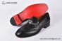 Christian Louboutin EquiswingBrushed Matte Black Calf Leather Loafers